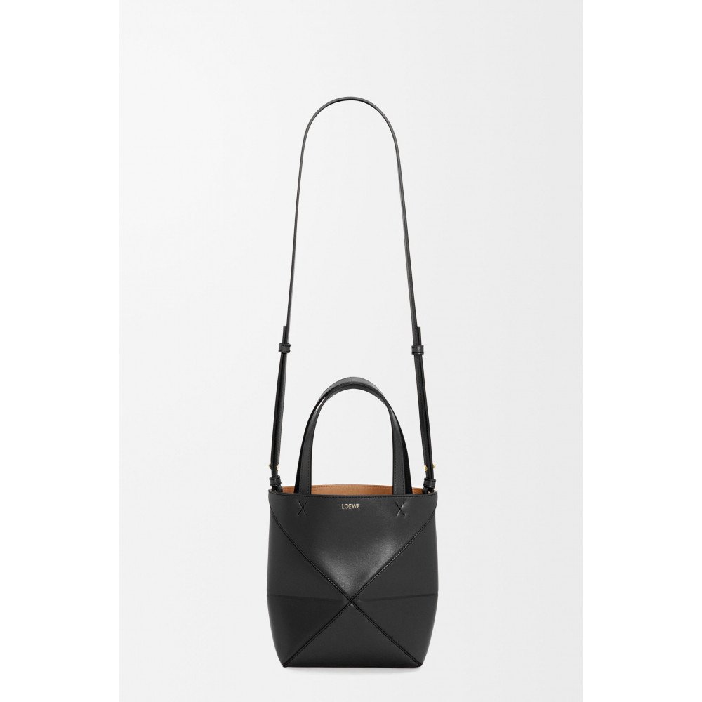 Mini Puzzle Fold Tote In Shiny Calfskin Mini Puzzle Fold Tote In Shiny Calfskin