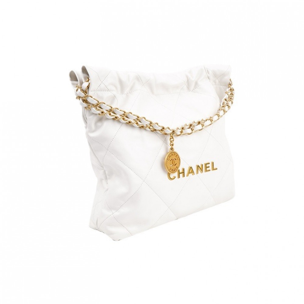 Chanel 22 Handbag White