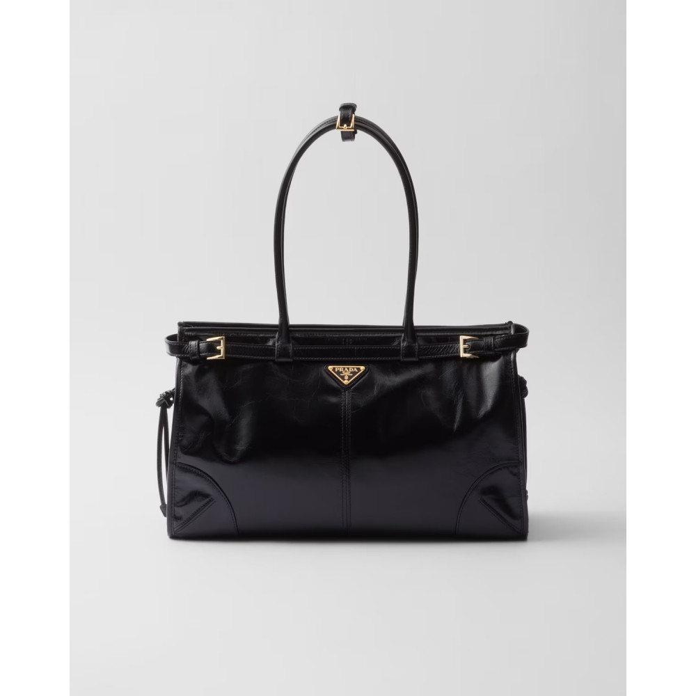 Prada Bonnie Large Leather Handbag