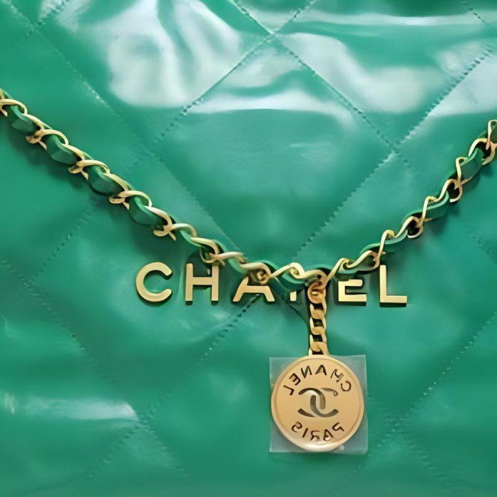 Chanel 22 Handbag Dark Green