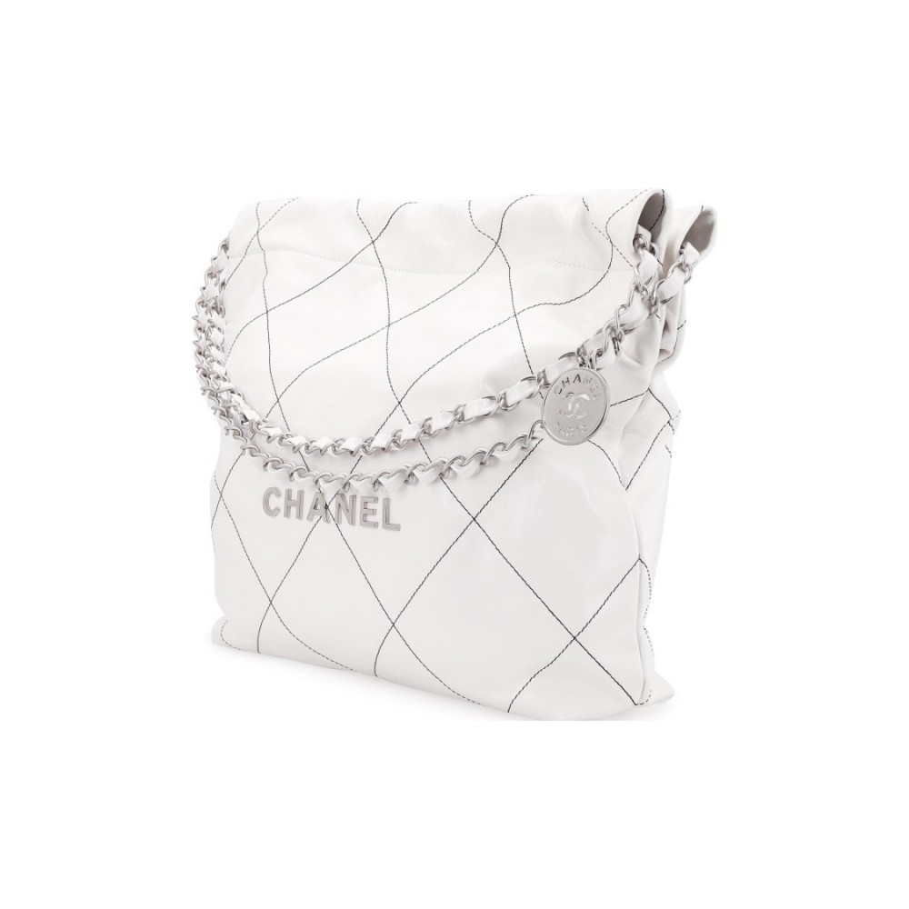 Chanel 22 Handbag With Black Line
