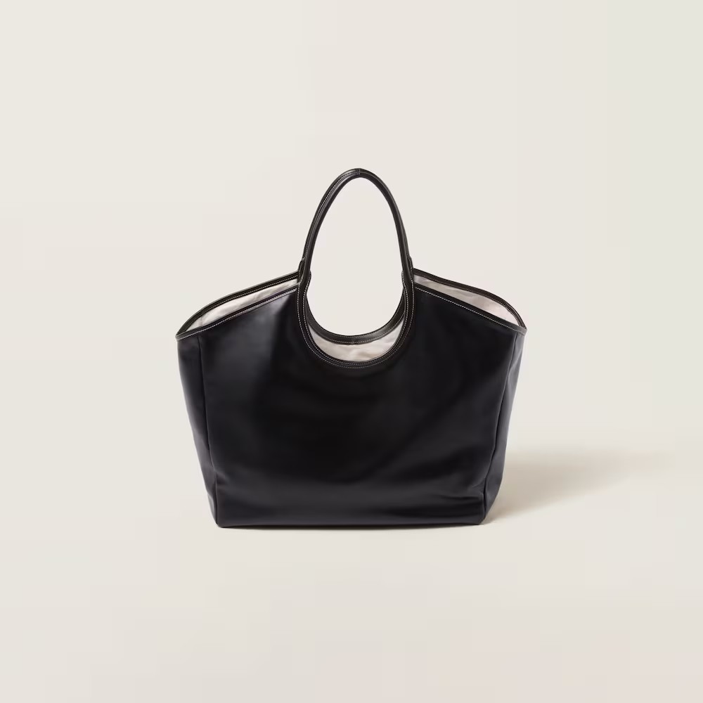 Ivy Leather Handbag Black