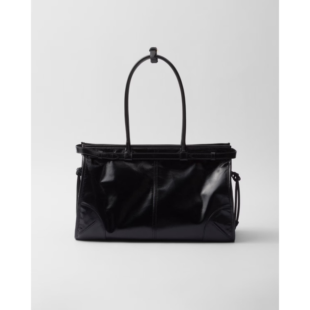 Prada Bonnie Large Leather Handbag
