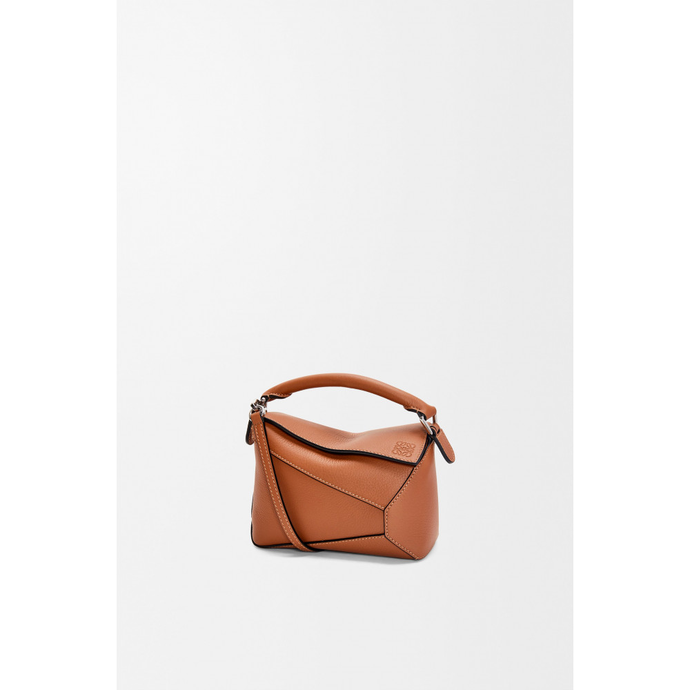 Mini Puzzle Edge Bag In Classic Calfskin