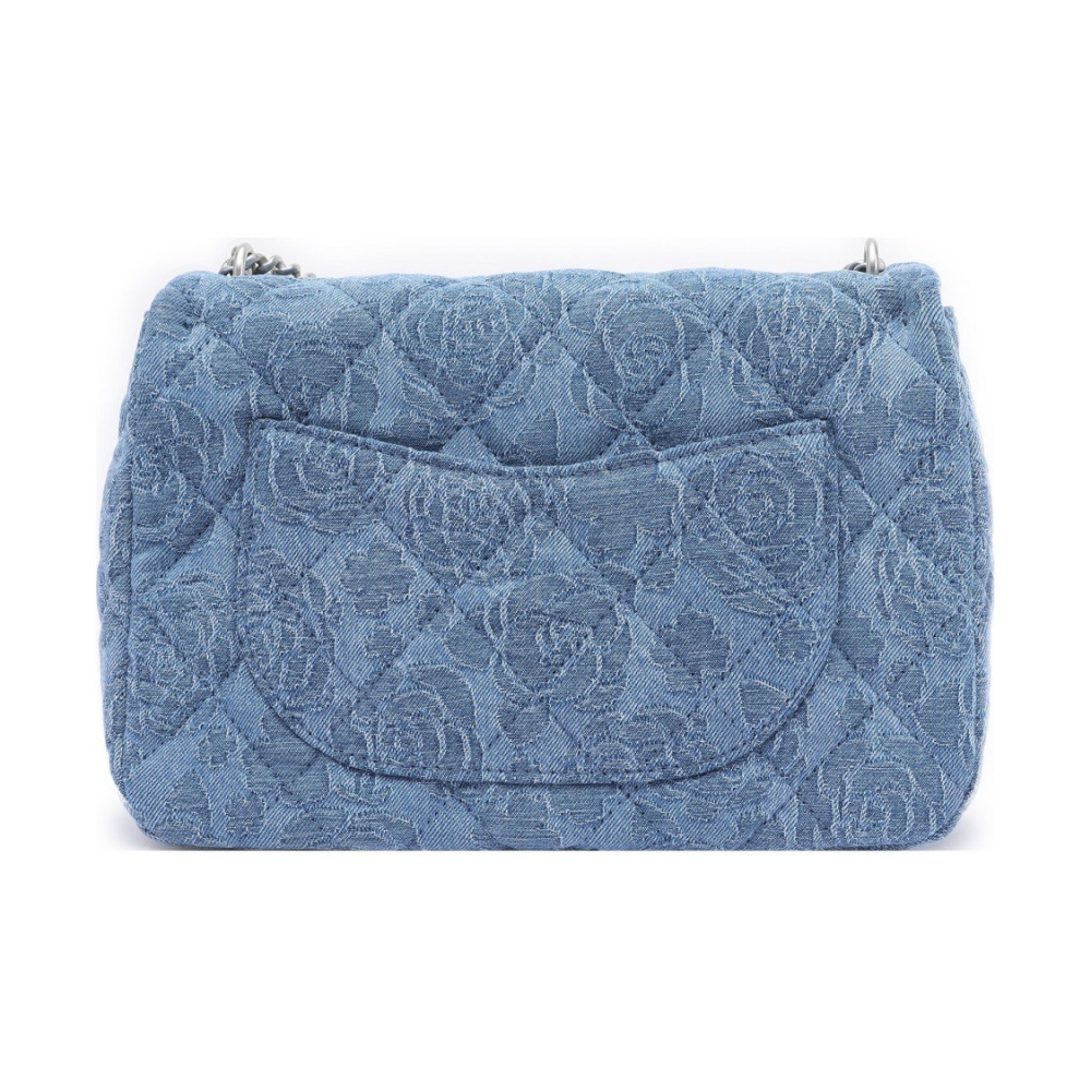 Chanel Denim Mini Flap Bag Bule