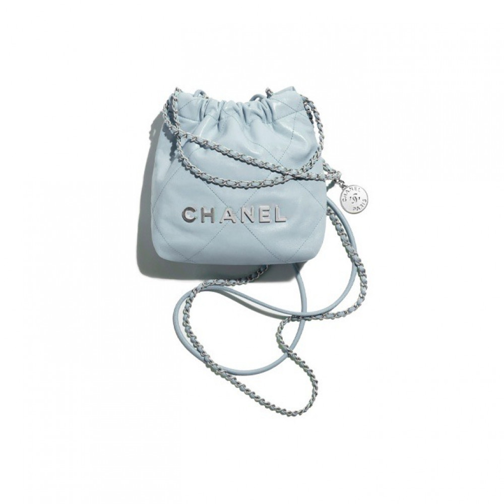 Chanel 22 Mini Handbag Bule