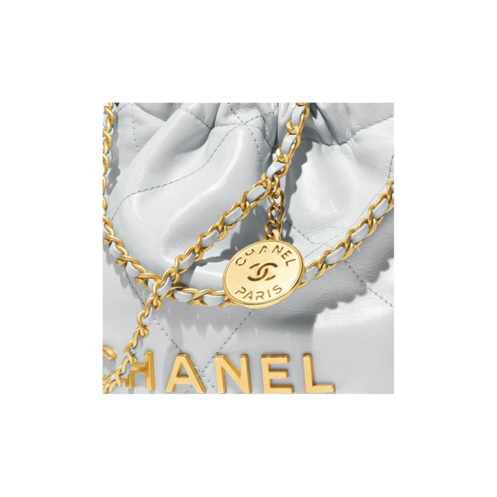 Chanel 22 Mini Handbag Light Blue