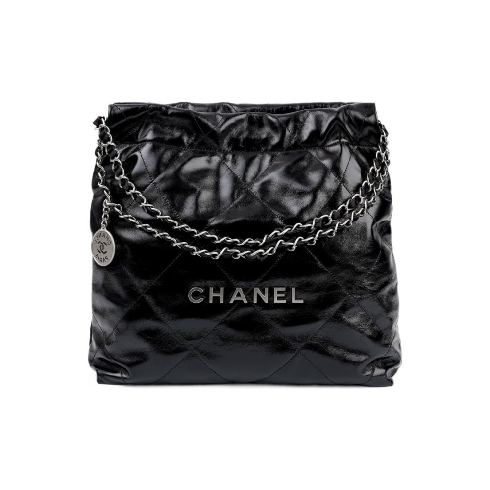 Chanel 22 Handbag Silver-Tone Metal