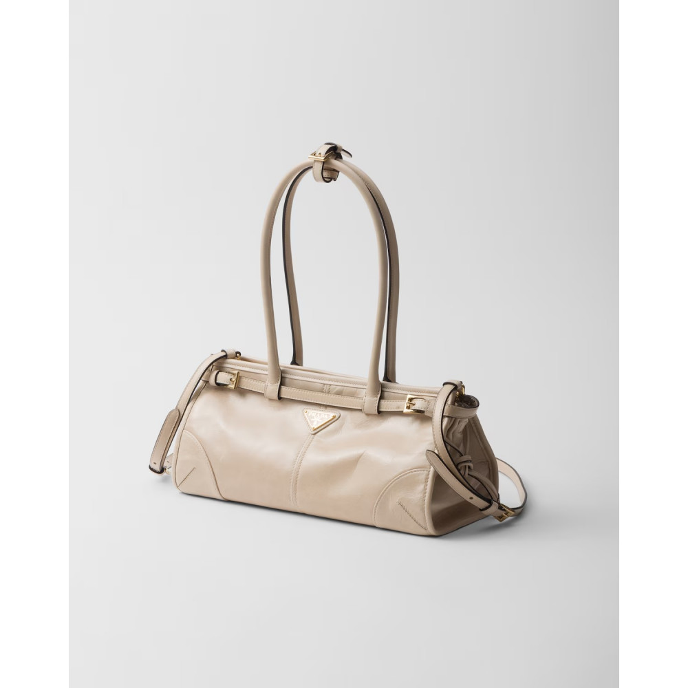 Prada Bonnie Medium Leather Handbag Lilac