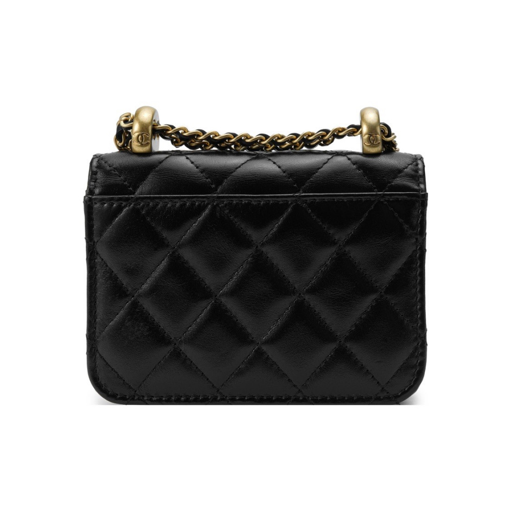 Chanel 21A Pocket Flap Bag Gold Ball 
