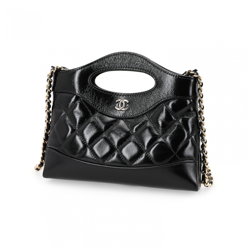 Chanel 31 Nano Mini Shopping Bag Black