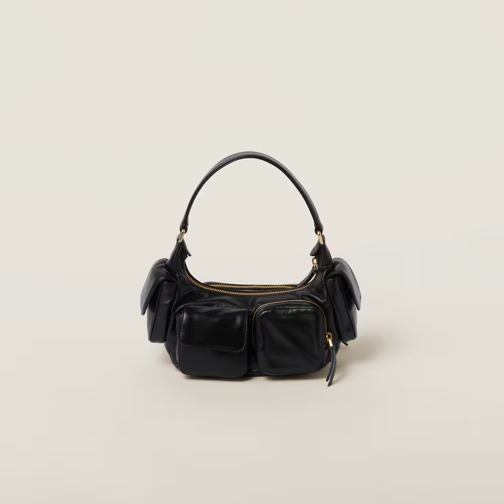 Soft Lamb Nappa Pouch Black