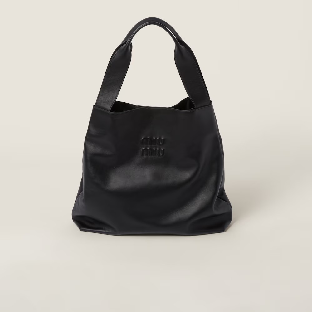 Leather Hobo Handbag