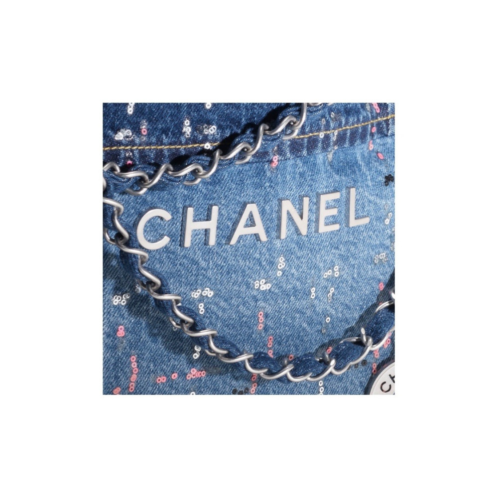 Chanel Denim 22 Handbag 