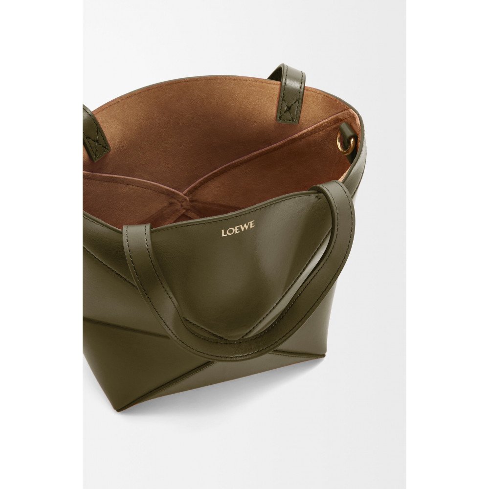 Mini Puzzle Fold Tote In Shiny Calfskin Mini Puzzle Fold Tote In Shiny Calfskin