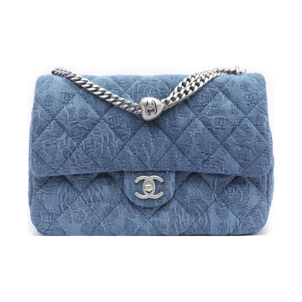 Chanel Denim Mini Flap Bag Bule