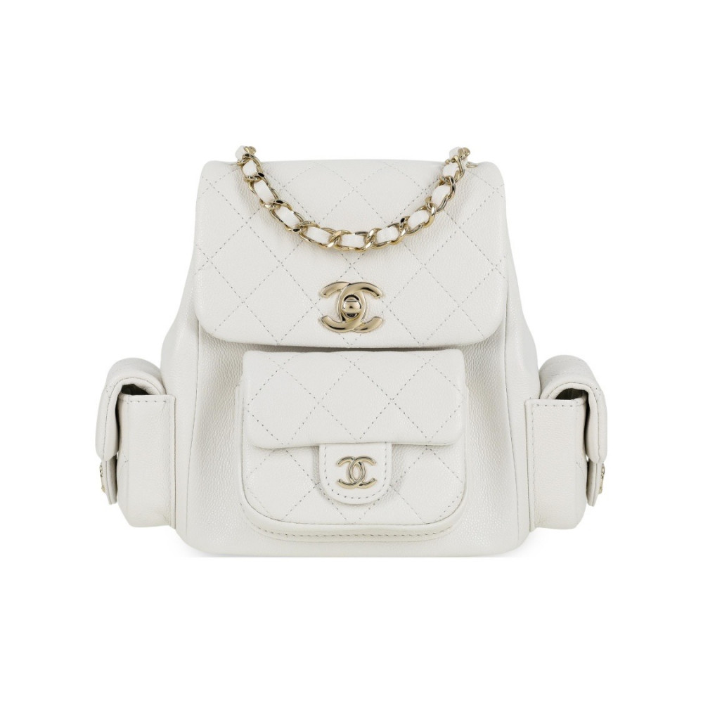 Chanel 23K Duma Backpack White