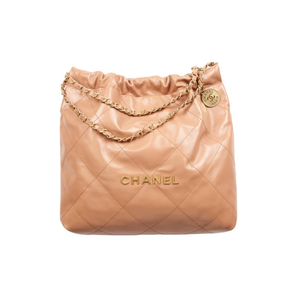 Chanel 22 Hand Bag Caramel