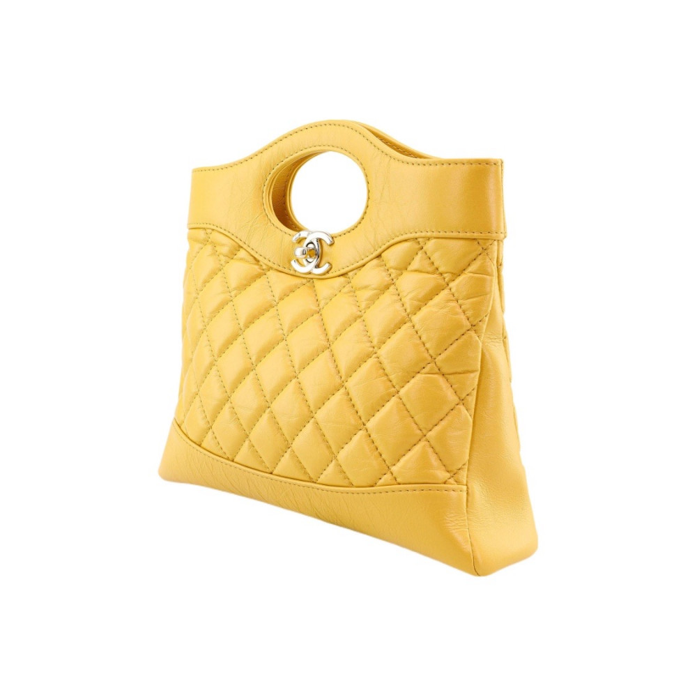 Chanel Calfskin 31 Mini Shopping Bag Yellow