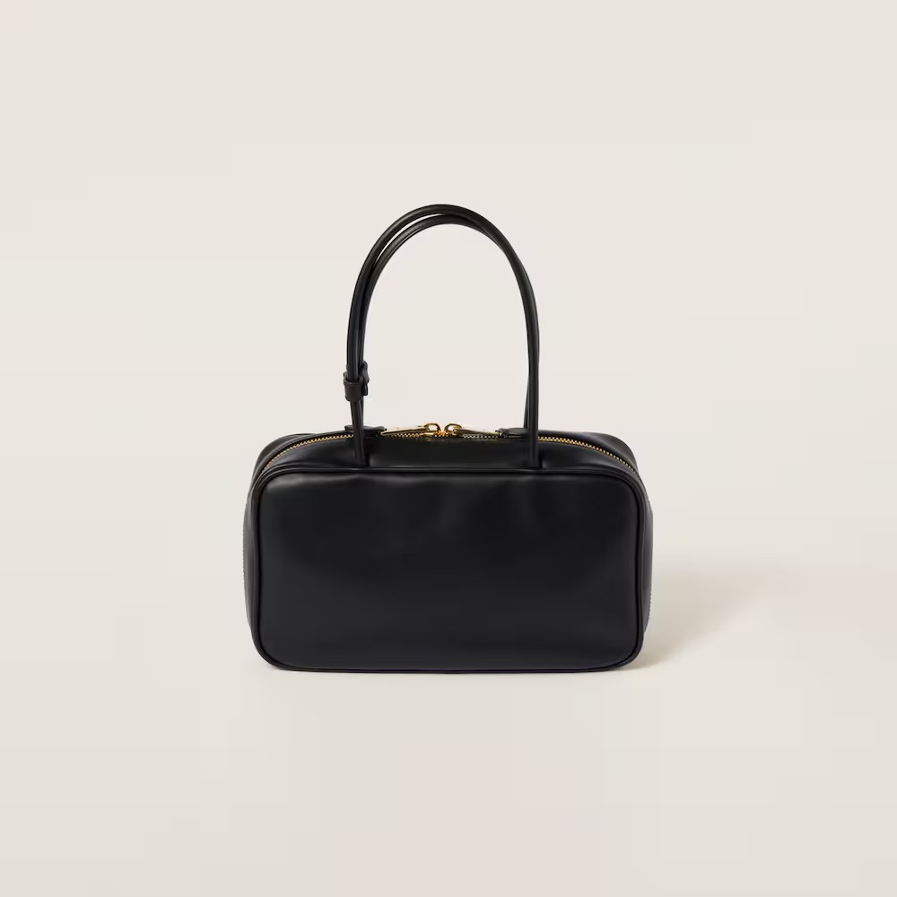 Beau Leather Handbag Black Color