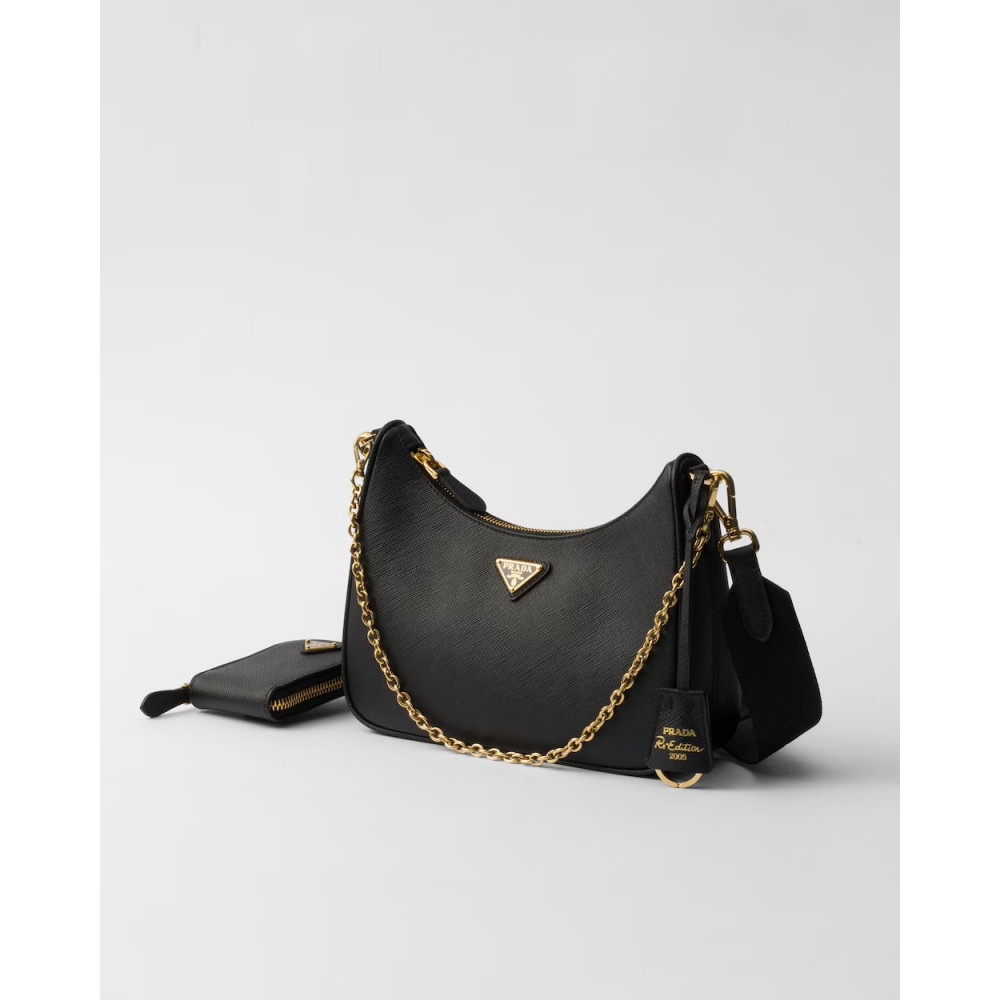 Prada Re-Edition 2005 Saffiano 3-In-1 Handbag Leather Material