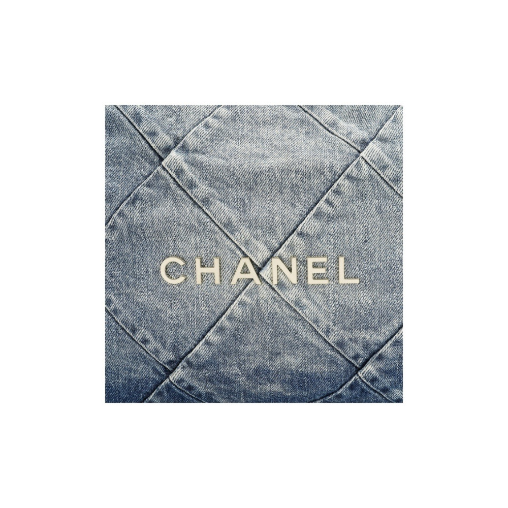 Chanel 22 Handbag Washed Denim