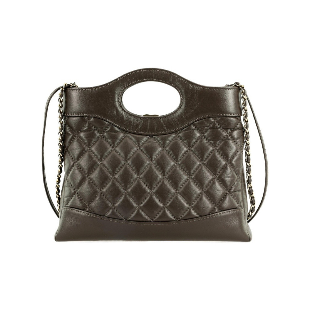 Chanel Calfskin 31 Mini Shopping Bag Brown