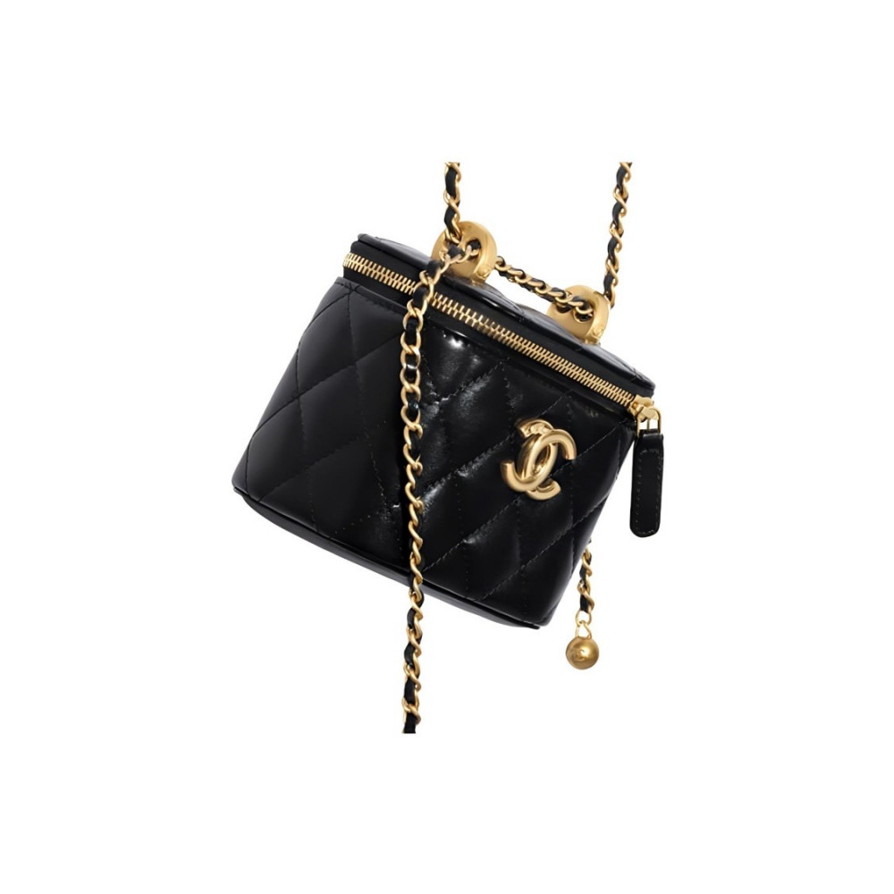 Chanel Cluth With Chain Vanity Box 
