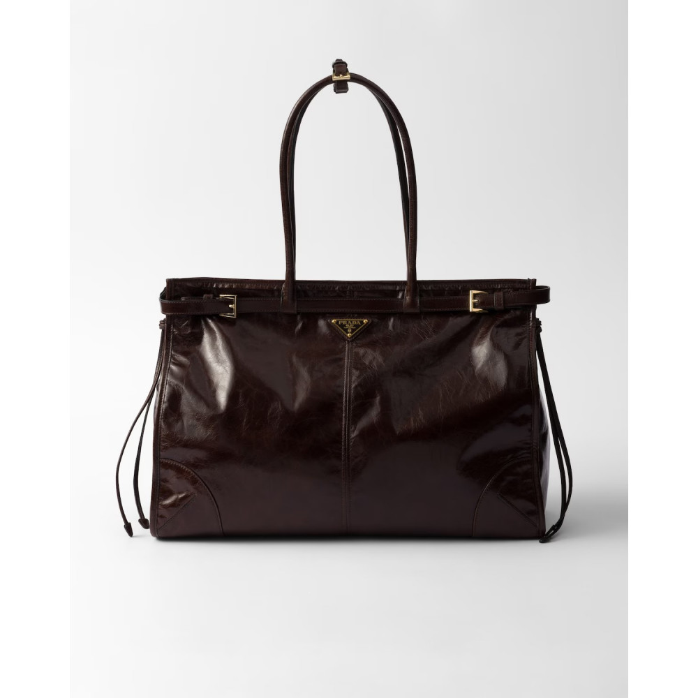 Prada Bonnie Oversized Leather Handbag