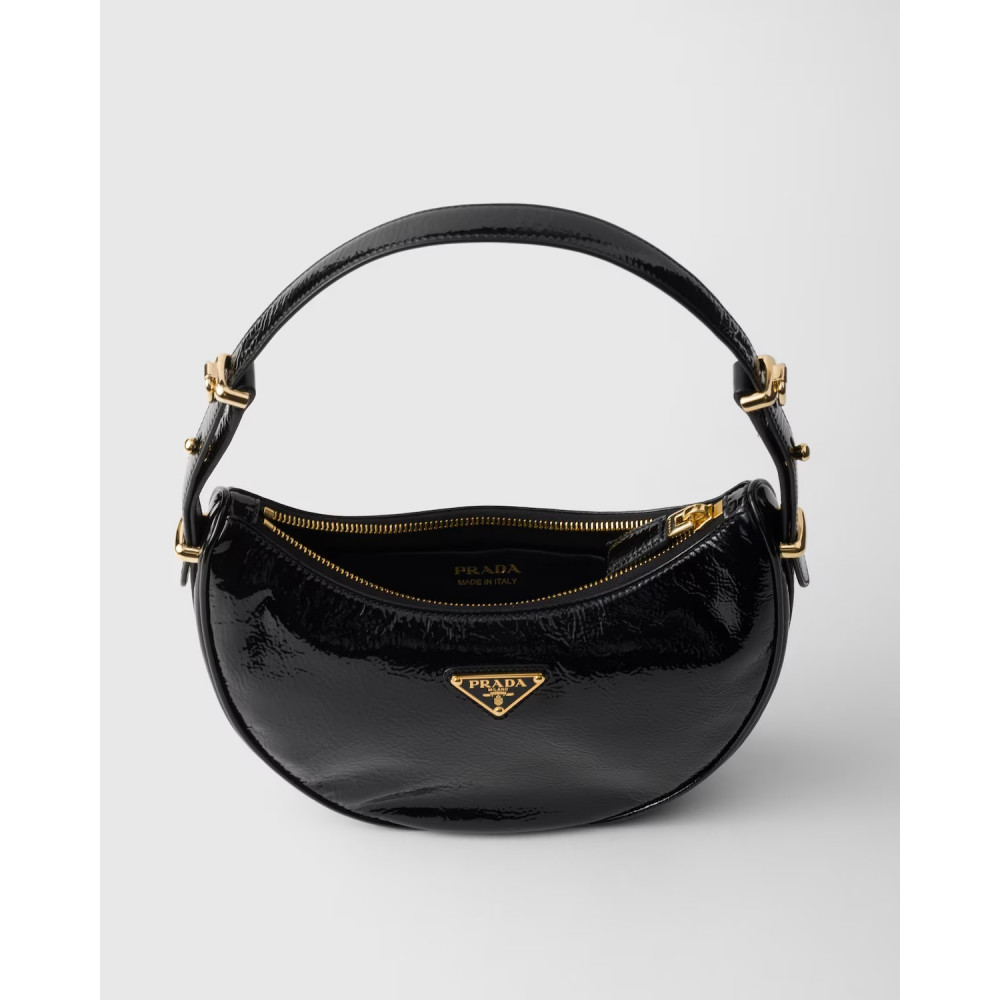 Prada Arqué Naplak Painted Leather Shoulder Bag