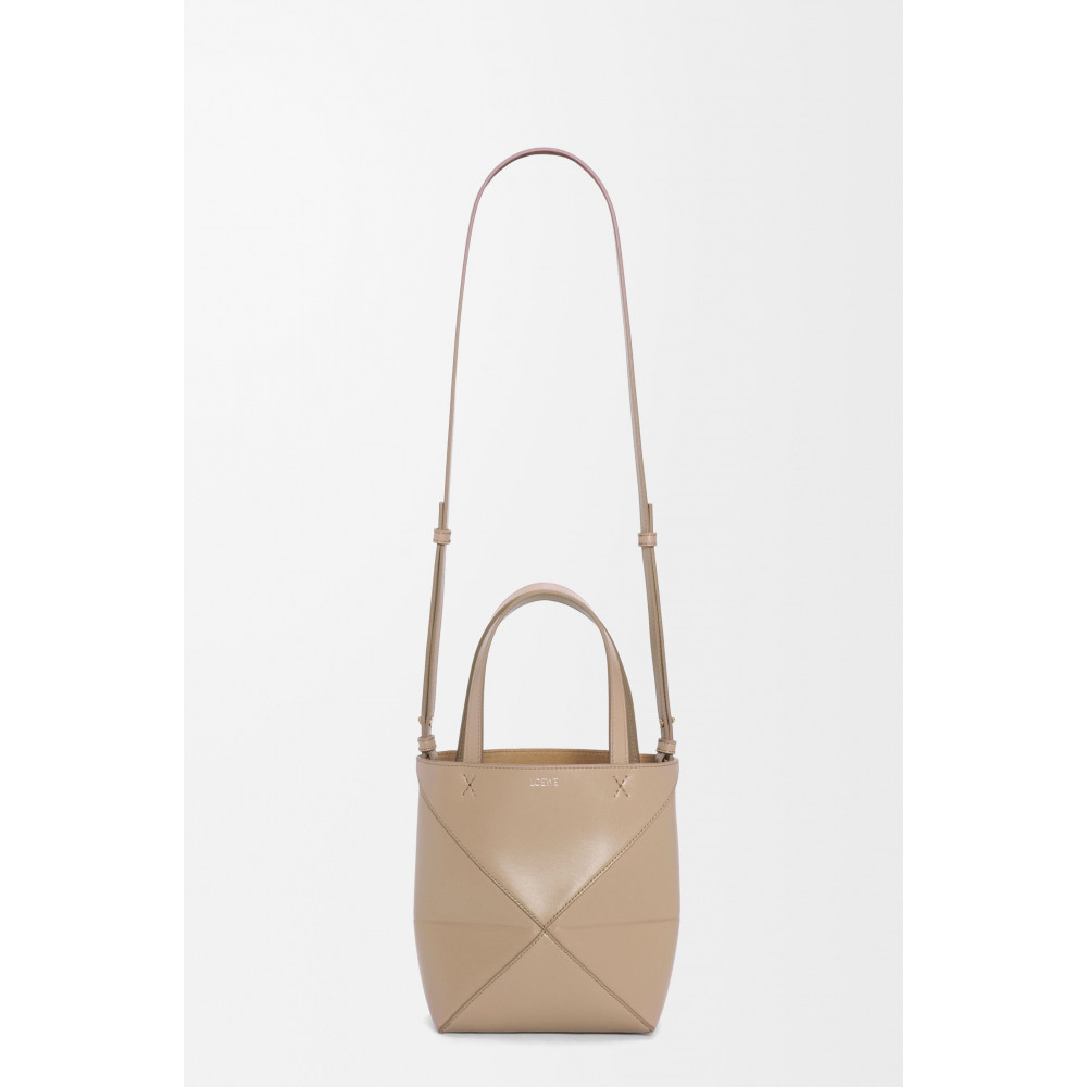 Mini Puzzle Fold Tote In Shiny Calfskin Mini Puzzle Fold Tote In Shiny Calfskin