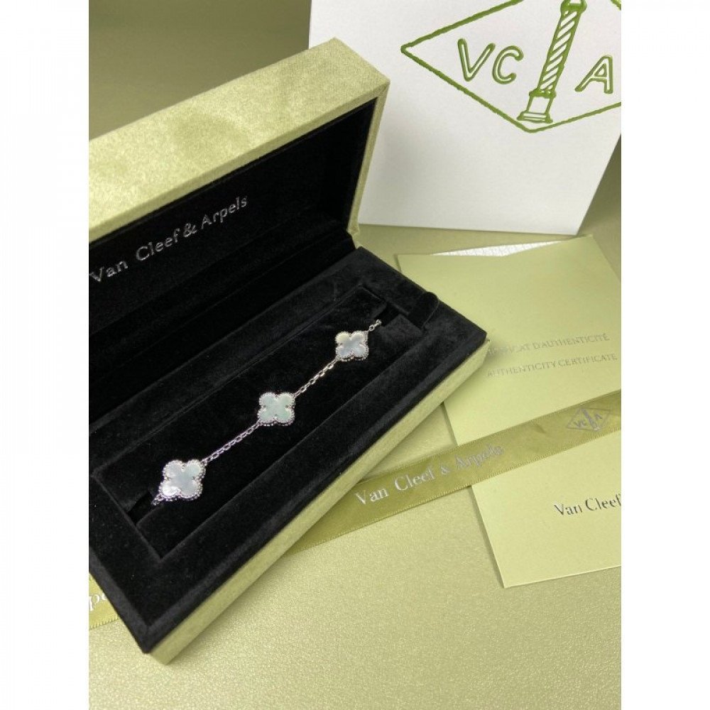 Clover With 5 Flowers-White Mother Of Pearl Clover With 5 Flowers-White Mother Of Pearl