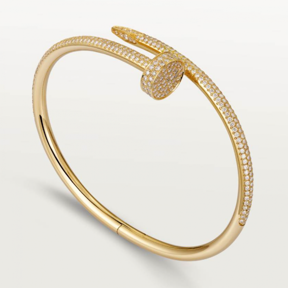 Cartier Nail Bangle Full Diamonds Classic Style