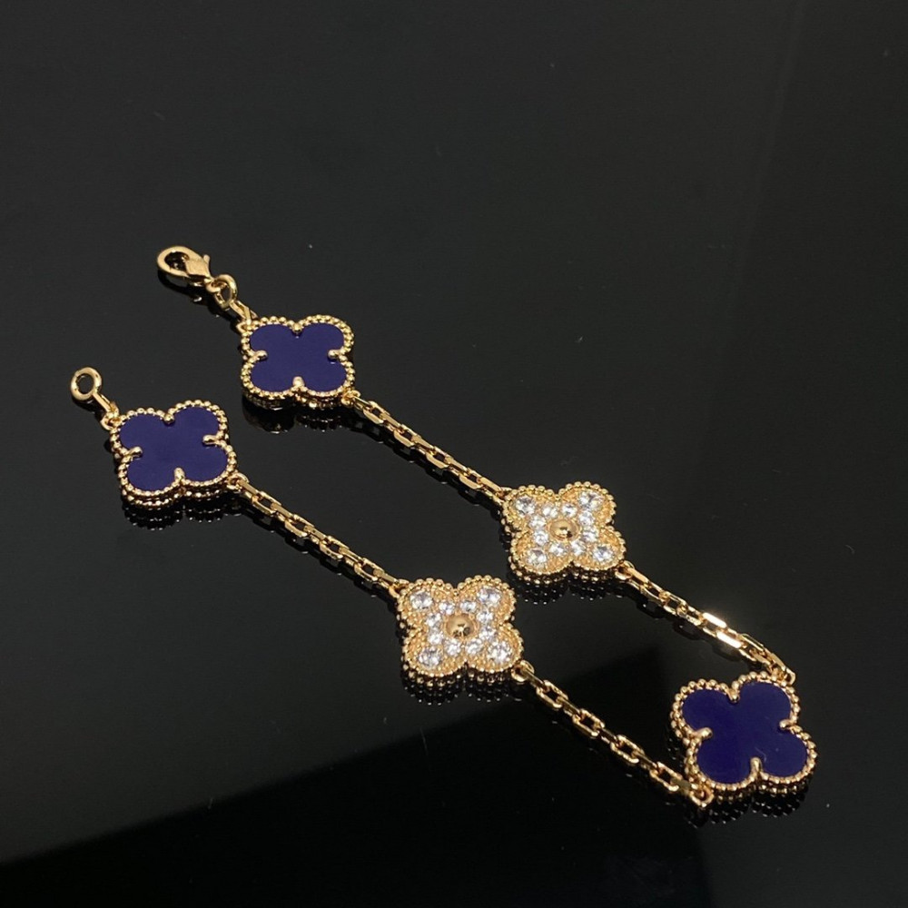 Clover Dark Blue Half Diamond Series Clover Dark Blue Half Diamond Series