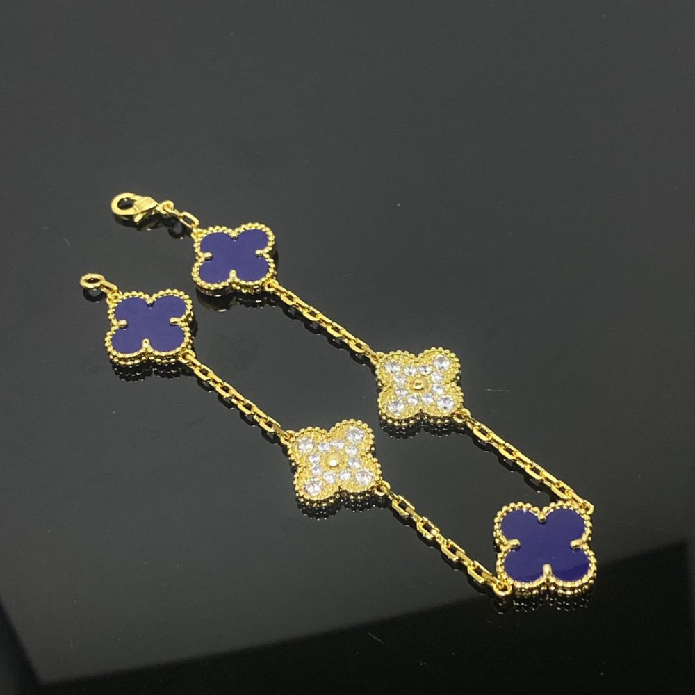 Clover Dark Blue Half Diamond Series Clover Dark Blue Half Diamond Series