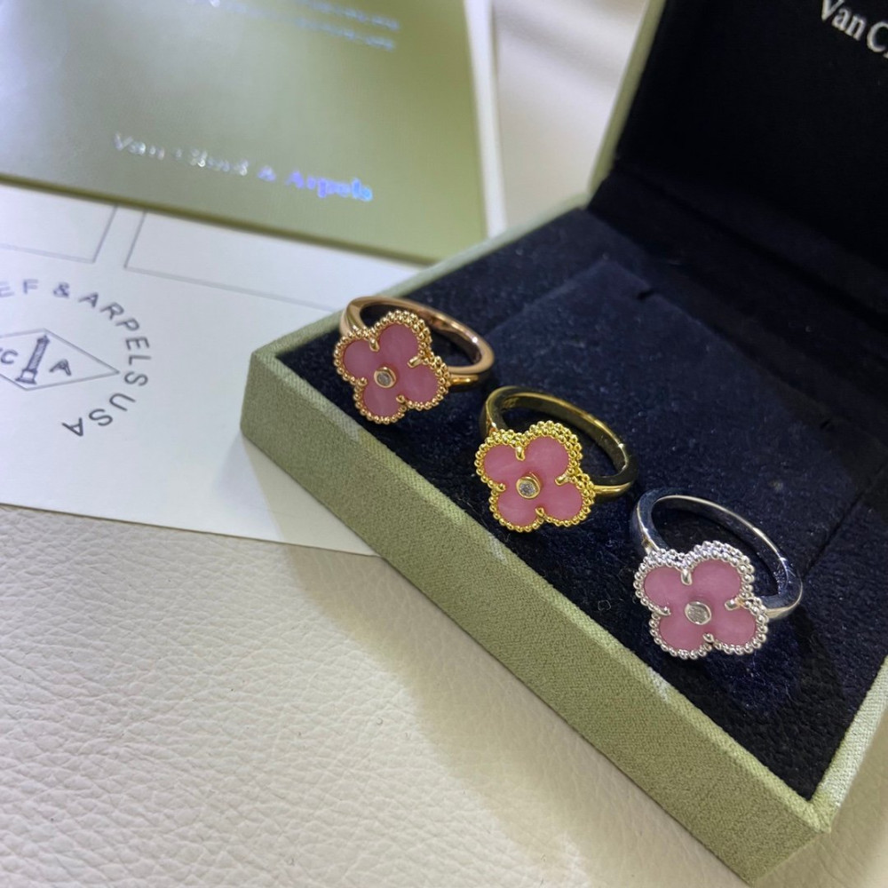 Cherry Blossom Clover Ring Series