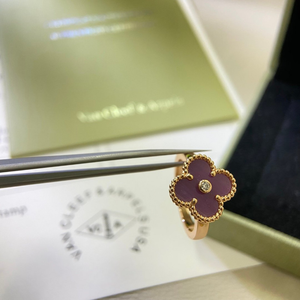 Light Purple Clover Ring Series Light Purple Clover Ring Series