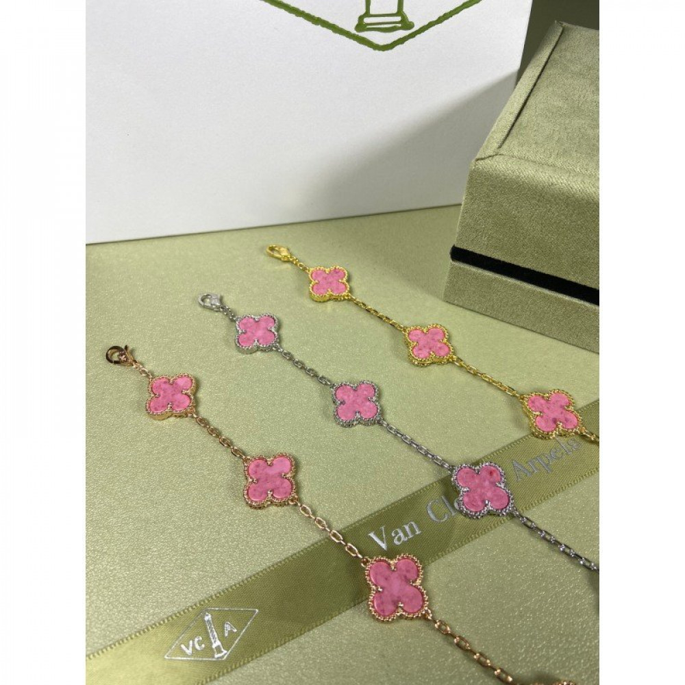 Clover With 5 Flowers-Barbie Pink
