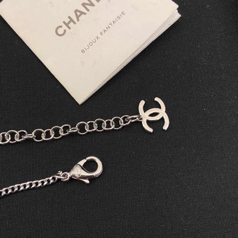 Chanel Necklace, Big Round With Diamonds, Top Quality