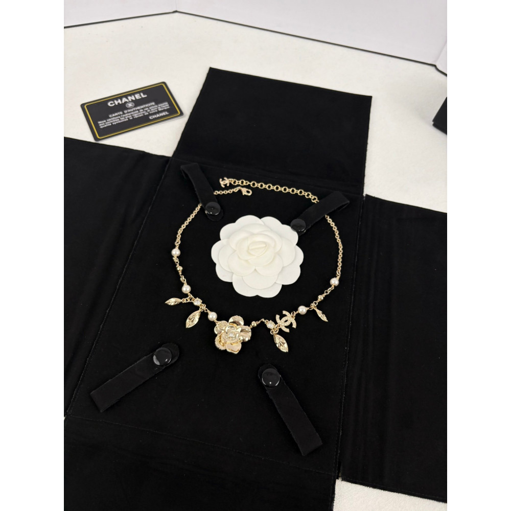 Chanel Necklace, Camellia And Leaves, Top Quality