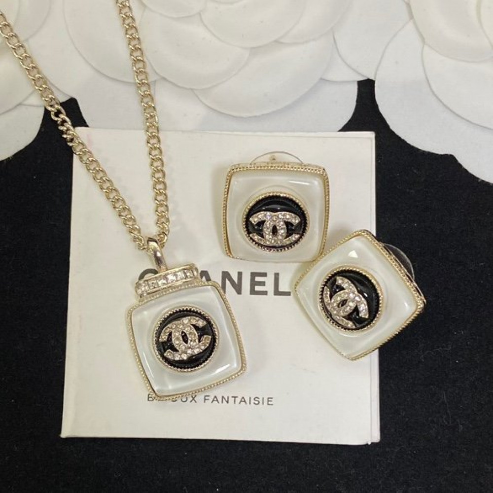 Chanel Set 3 , Earring, Necklace