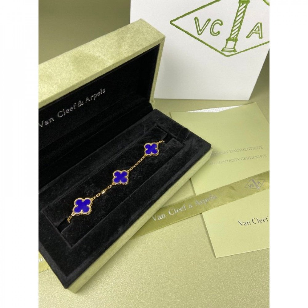 Clover With 5 Flowers-Dark Blue Clover With 5 Flowers-Dark Blue