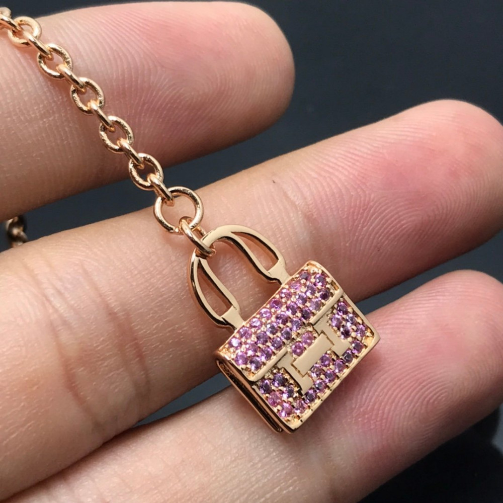 Hermes Bracelet, Constance Bag With Pink Diamond