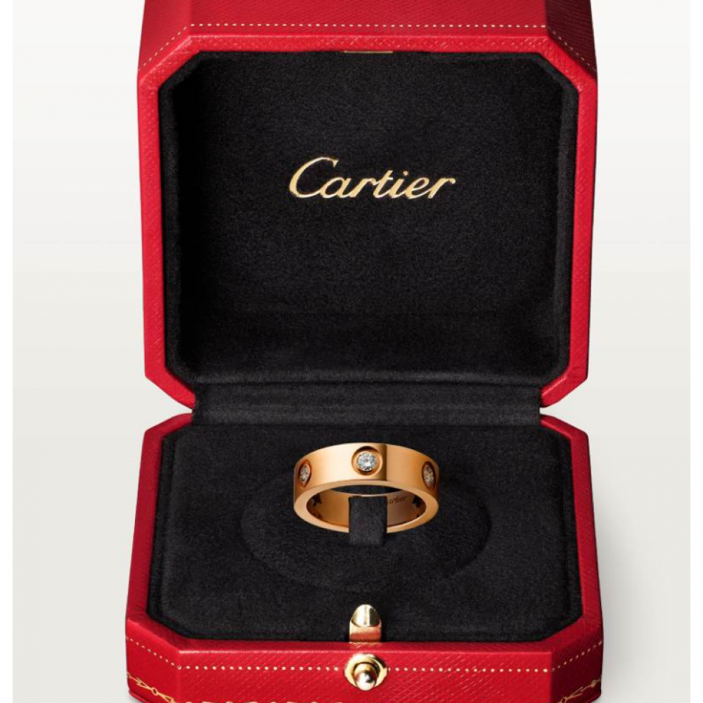 Cartier Love Ring Classic Set With 6 Diamonds Cartier Love Ring Classic Set With 6 Diamonds