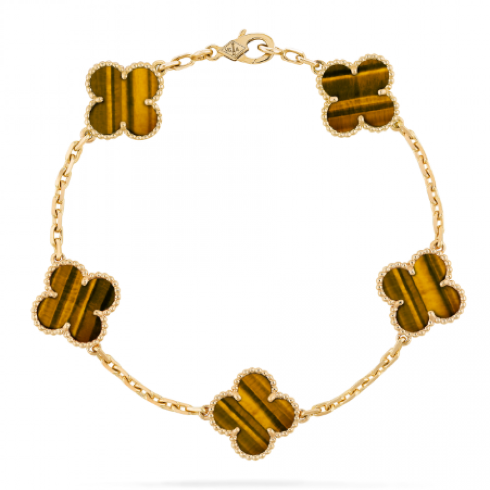 Clover With 5 Flowers-Tiger S-Eye