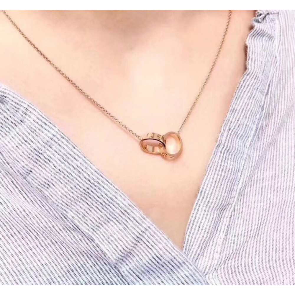 Cartier Necklace, Doubel Love