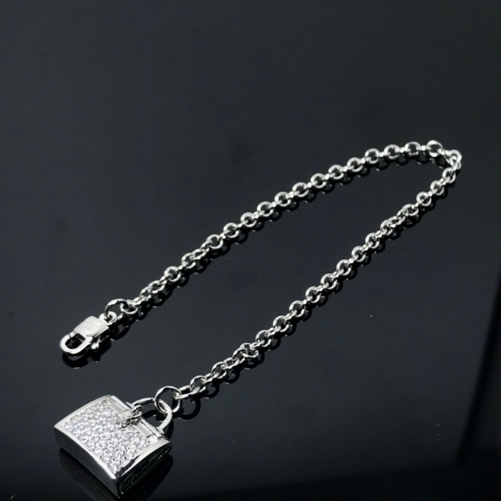 Hermes Bracelet, Kelly Bag With Diamonds Hermes Bracelet, Kelly Bag With Diamonds