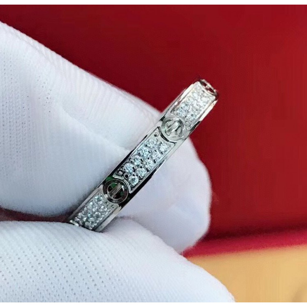Cartier Love Ring Full Dia, Thin