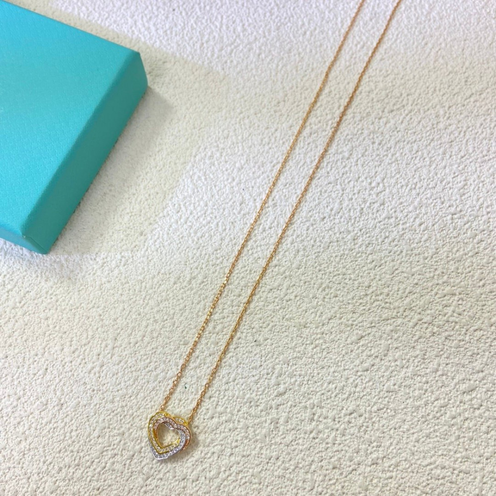 Cartier Necklace, 3 Colors, Heart, Full Daimonds