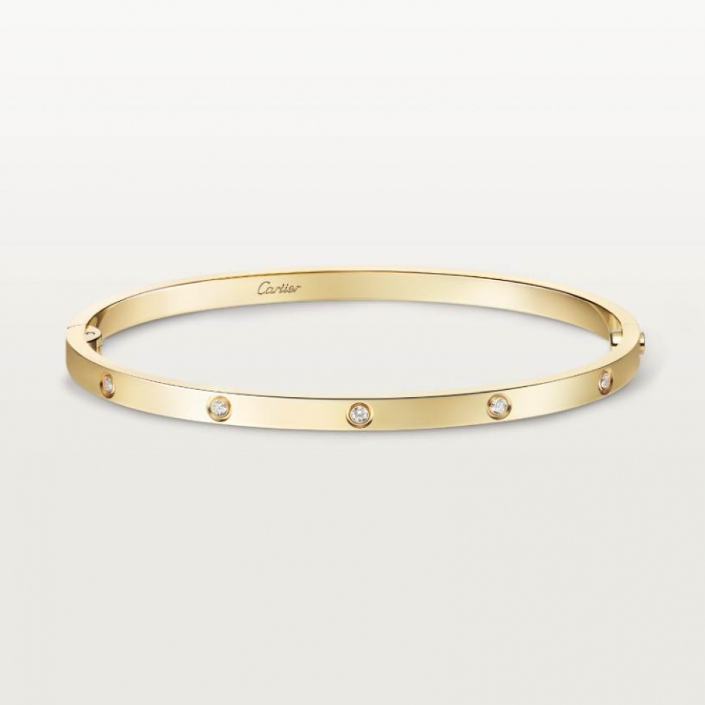 Cartier Love Bangle 10 Diamonds Small Version